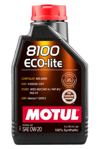 Motul 8100 ECO-LITE 0W-20 bottle